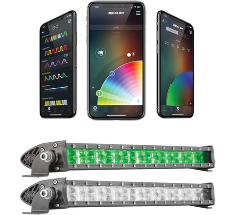 XK Glow App Controlled RGBW LED Light Bar 20 Inch