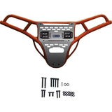 Ravek Front Bumper/Skid Plate with White Lights fits Polaris RZR - Orange