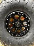 15x7 4/156 5+2 Bullite Ruler Beadlocks in 35x10x15 8ply Atturo Trail Blade Boss Tires