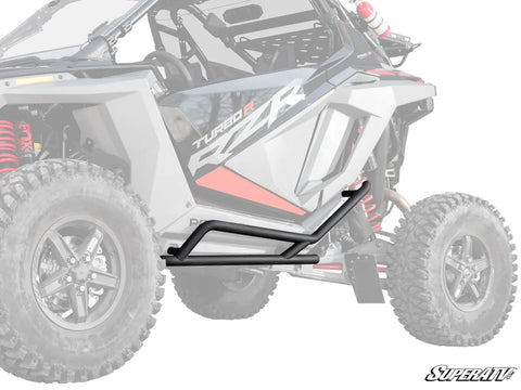 POLARIS RZR TURBO R ROCK SLIDER NERF BARS