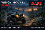 Warn Winch Mount Bundle — Suzuki King Quad 700