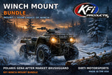 KFI Winch Mount Bundle — Polaris Gen4 After Market Brushguard