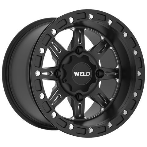 Weld Cheyenne Beadlock Wheels Black and Machined