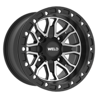 Weld Raptor Wheels Black and Machined